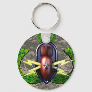 Llavero Cadena de teclas de distintivo de EOD de ACU