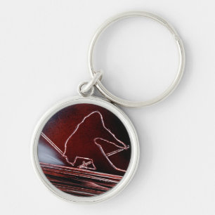 Llavero Cadena de teclas de esquí alpino