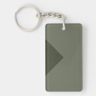 Llavero Cadena de teclas de flecha verde Moss minimalista