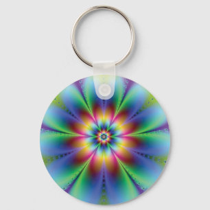 Llavero Cadena de teclas de flor de ilusión