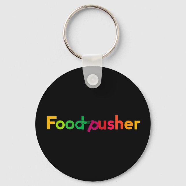 Llavero Cadena de teclas de FoodPusher (Anverso)