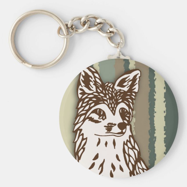 Llavero Cadena de teclas de Fox (Frente)