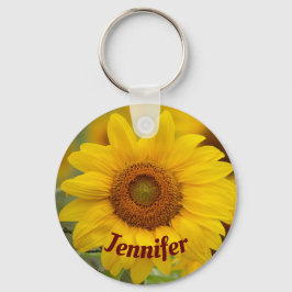 Llavero Cadena de teclas de girasol personalizada