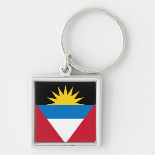 Llavero Cadena de teclas de la bandera de Antigua y Barbud