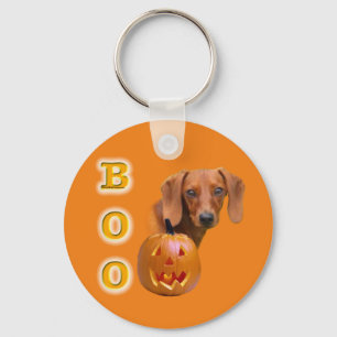 Llavero Cadena de teclas de la caja de Dachshund suave