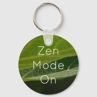 Llavero Cadena de teclas de la hoja Zen - "Modo Zen"