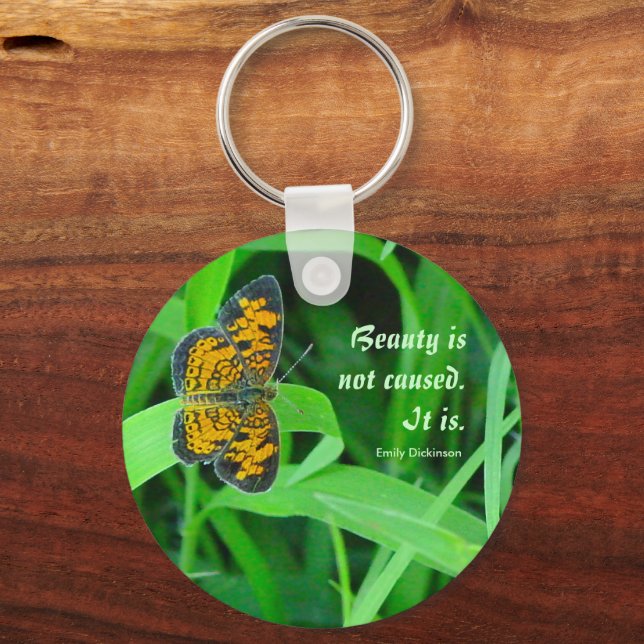 Llavero Cadena de teclas de la mariposa pequeña (Anverso)