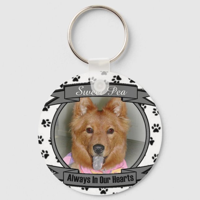 Llavero Cadena de teclas de la melocotón dulce (Anverso)