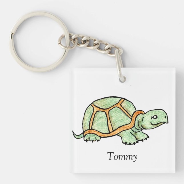 Llavero Cadena de teclas de la tortuga (Frente)