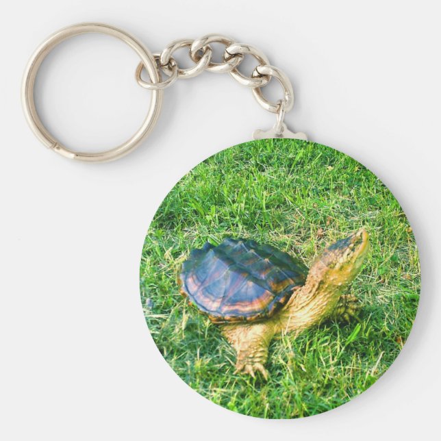 Llavero Cadena de teclas de la tortuga Snapping #3 (Frente)