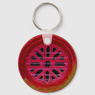 Llavero cadena de teclas de la ventana de la iglesia irlan