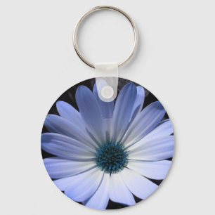 Llavero Cadena de teclas de las flores de margarita azul