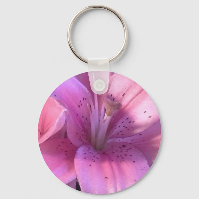 Llavero Cadena de teclas de Lily rosa (Anverso)