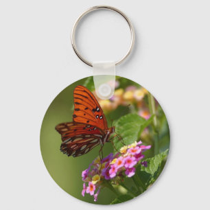 Llavero cadena de teclas de mariposa