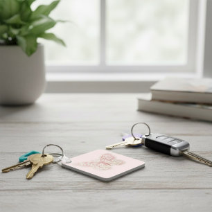 Llavero Cadena de teclas de mariposa