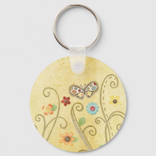 Llavero Cadena de teclas de mariposa (Anverso)