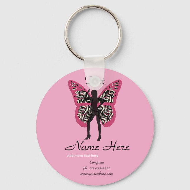 Llavero Cadena de teclas de mariposa (Anverso)