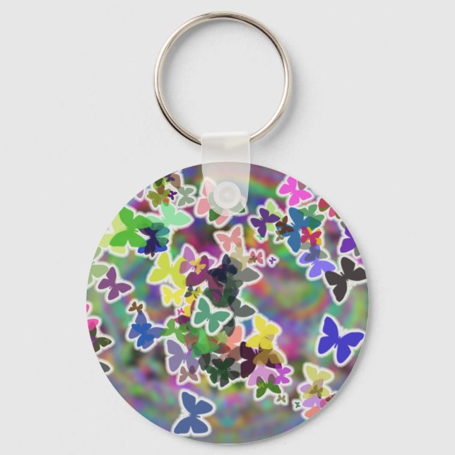 Llavero Cadena de teclas de mariposa (Anverso)