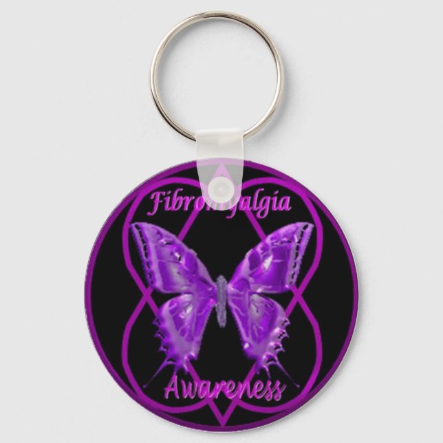 Llavero Cadena de teclas de mariposa de Fibro (Anverso)