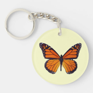 Llavero Cadena de teclas de mariposa del naranja