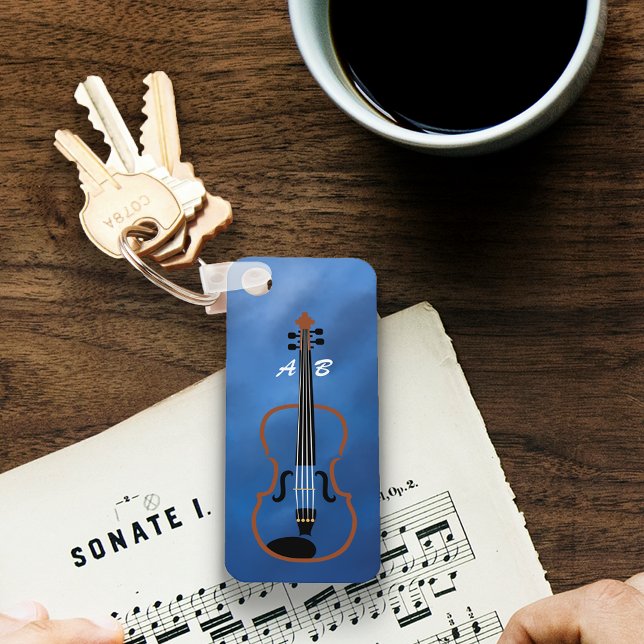 Llavero Cadena de teclas de Monograma de Violín (Subido por el creador)