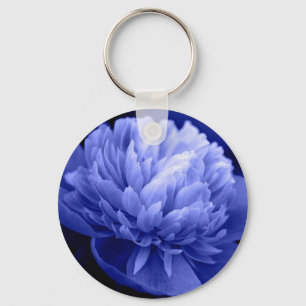Llavero Cadena de teclas de Peony Azul