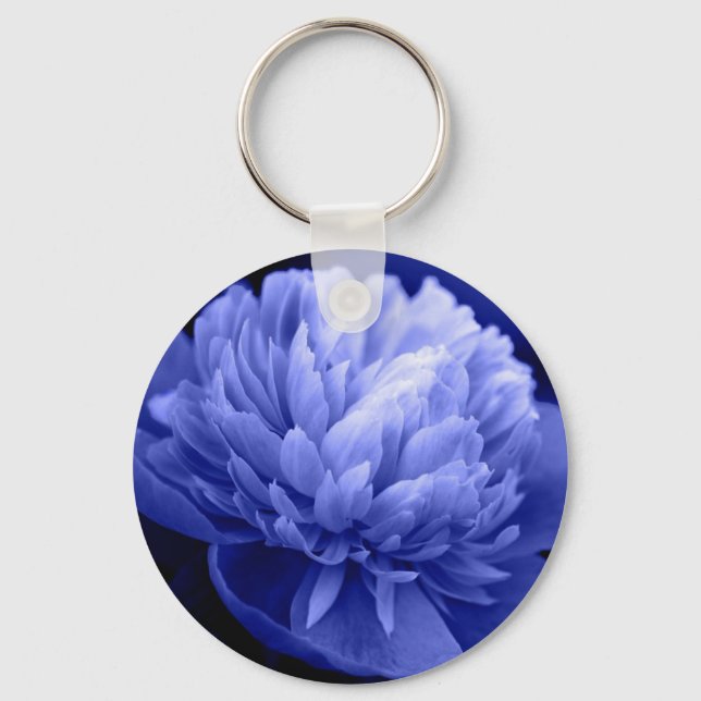 Llavero Cadena de teclas de Peony Azul (Anverso)