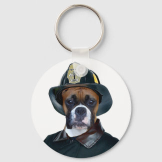 Llavero Cadena de teclas de perro boxeador de Fireman