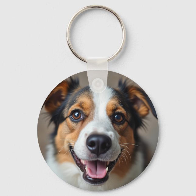 Llavero Cadena de teclas de perro lindo (Anverso)