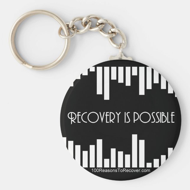 Llavero Cadena de teclas de redondeo de bandas (Frente)