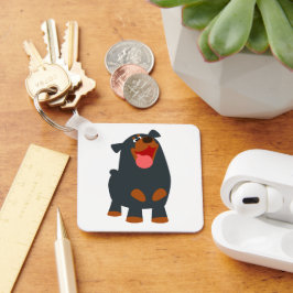 Llavero Cadena de teclas de Rottweiler Personalizado amiga