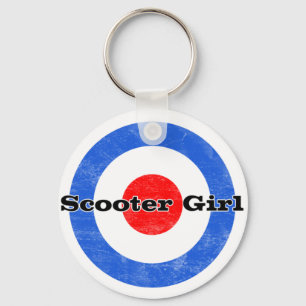 Llavero Cadena de teclas de Scooter Chica