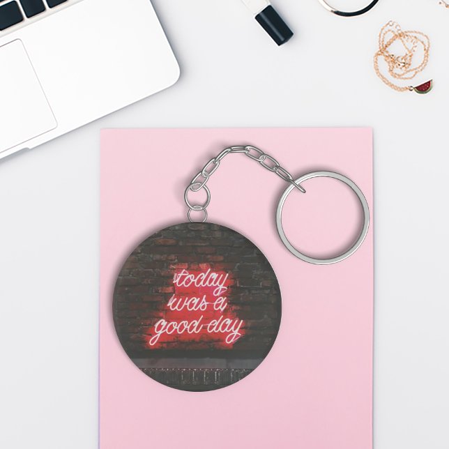 Llavero Cadena de teclas de señalización de neones rojas (Red neone signage keychain)