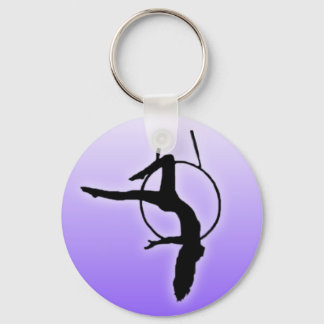 Llavero Cadena de teclas de silueta de bailarina aérea