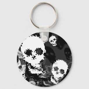 Llavero Cadena de teclas de Skull Specters B&W