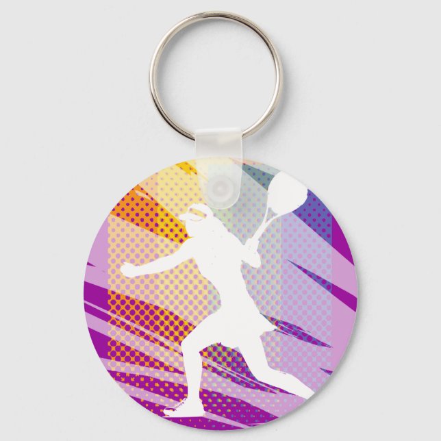 Llavero Cadena de teclas de tenis (Anverso)