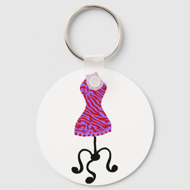 Llavero Cadena de teclas de vestimenta de diseño (Anverso)