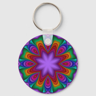 Llavero Cadena de teclas decorativa en colores arcoiris