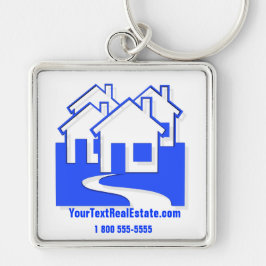 Llavero Cadena de teclas del botón de las casas