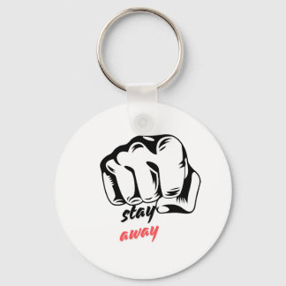 Llavero Cadena de teclas del círculo metalizado, 2"