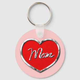 Llavero Cadena de teclas del corazón de mamá