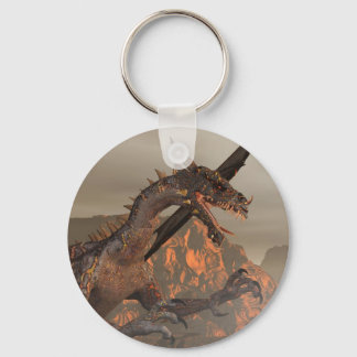 Llavero Cadena de teclas del dragón de fuego