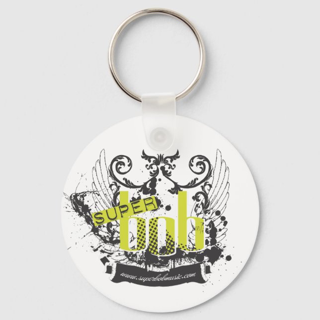 Llavero Cadena de teclas del Escudo de Super Bob (Anverso)