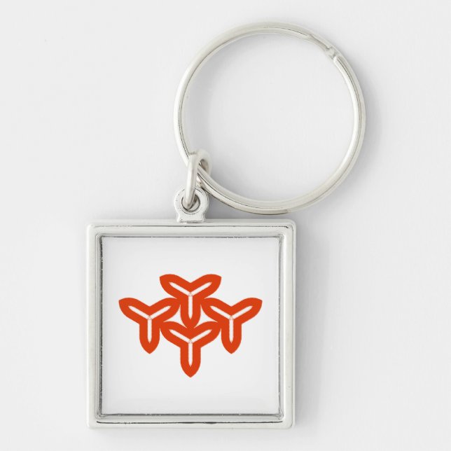 Llavero Cadena de teclas del patrón de blades góticos (Frente)