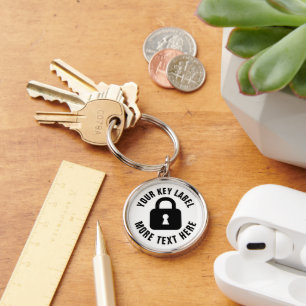 Llavero cadena de teclas del personalizado con icono de ca
