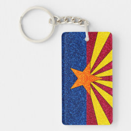 Llavero cadena de teclas del rectángulo de la bandera de A