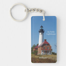 Llavero Cadena de teclas del rectángulo del faro Au Sable