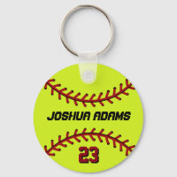 Cadena de teclas del Softball para fanáticos y atl