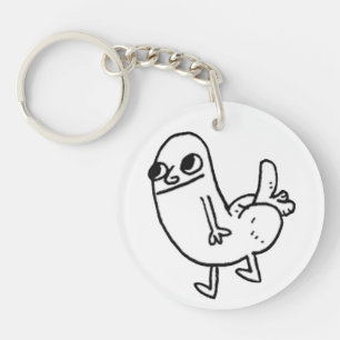 Llavero Cadena de teclas dickbutt (doble cara)
