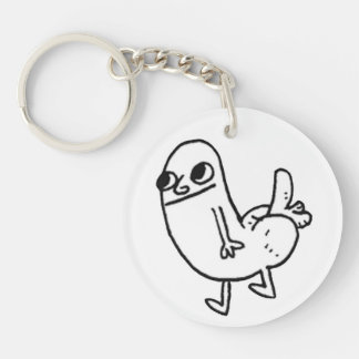 Llavero Cadena de teclas dickbutt (doble cara)